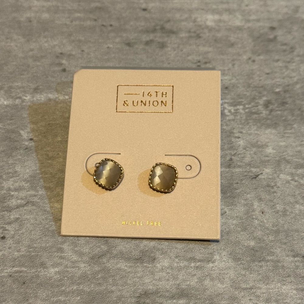 16th & Union Gray Stud Earrings